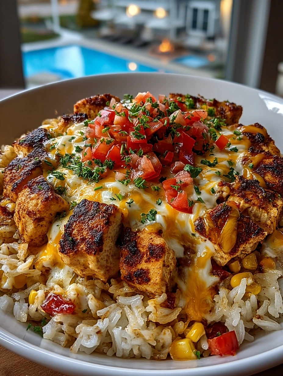 Comforting One-Pot Cheesy Southwest Chicken & Rice
